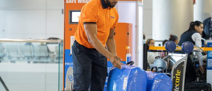 Safe Wrap: Rapeo de equipaje seguro y rápido - Protección de maletas y bolsas