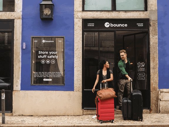 Bounce Almacenamiento de equipaje en Commerce Street – Consigna rápida y segura